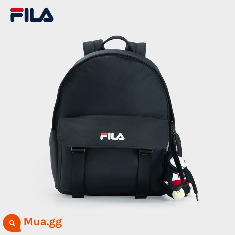 FILA Fila chính thức túi nữ ba lô mùa thu 2023 mới ba lô màu đen thời trang du lịch giải trí cặp đi học - Màu đen thật-BK