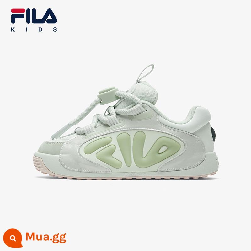 Giày trẻ em FILA KIDSFila giày thể thao trẻ em mùa xuân 2024 phong cách mới giản dị giày ô liu cổ điển dành cho nam và nữ - Water Lily Green/Celadon Grey-WC