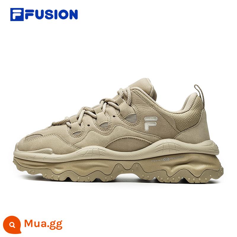 Giày bốt FILA FUSION FilaQD96 giày đế dày đế dày nữ bố giày thể thao thời trang dành cho nam - [Nam] Cát/Bột yến mạch-SO