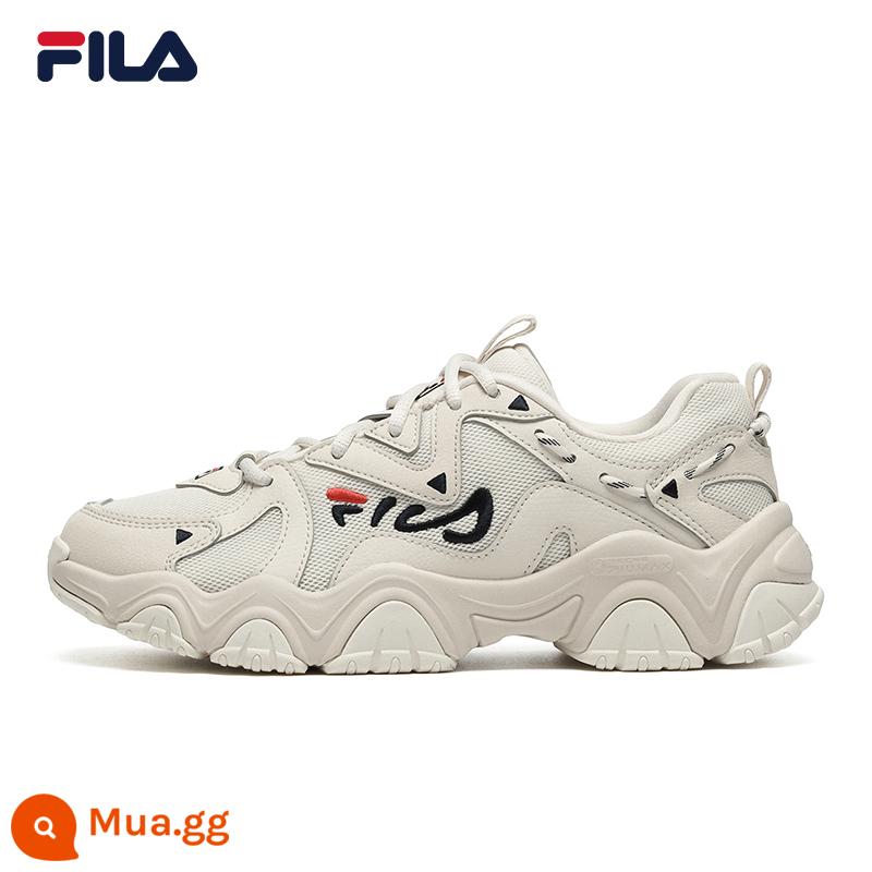 FILA Giày vuốt mèo Fila giày nữ thế hệ thứ 4 giày bố giày nữ nhẹ giày đế dày phong cách cổ điển giày thường thời trang nam - [Nữ]Thiên Nga Trắng/Thiên Nga Trắng Cổ--AW