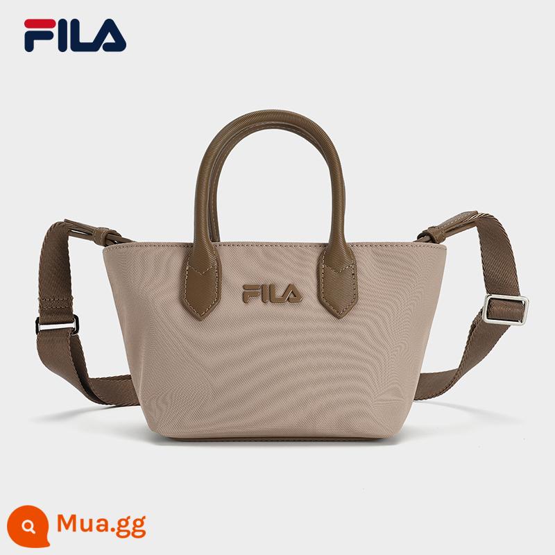 FILA Fila Túi xách nữ chính thức Túi đeo vai mùa xuân 2024 thời trang mới Túi bánh bao Túi đeo vai Túi đeo chéo Túi cầm tay - nâu nhạt-BG