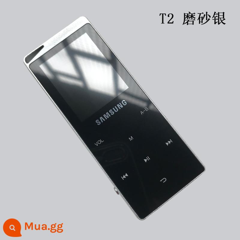 HIFI không méo tiếng mp3 walkman phiên bản sinh viên có thẻ ngoài máy nghe nhạc mp4 bluetooth cảm ứng vỏ kim loại - Phiên bản bên ngoài Bluetooth Samsung T2 màu bạc mờ