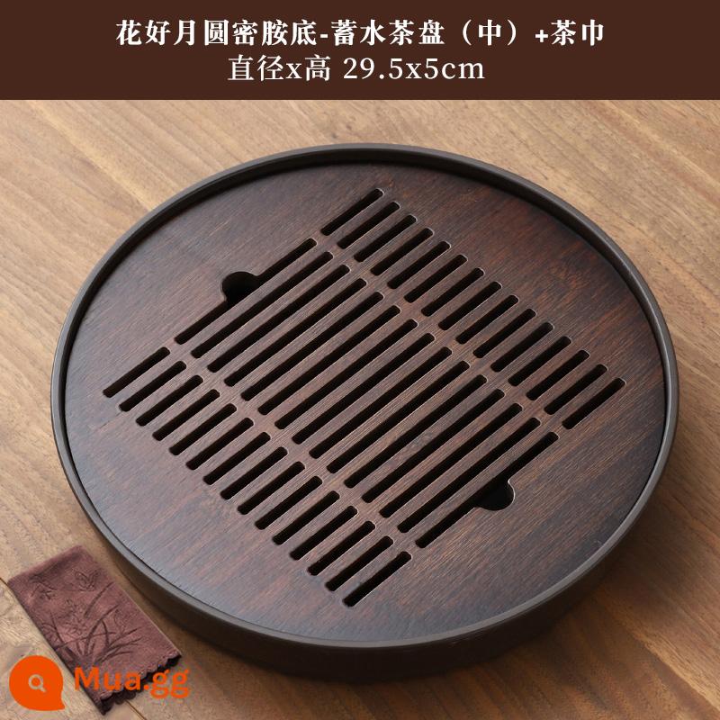 Teeboard Hộ gia đình thoát nước -kiểu trà kiểu Bamboo Biển Biển Ánh sáng sang trọng hiện đại Bong bóng Bong bóng Kung Fu Tea Set Tea Cup Pallet - Huahaoyuanyuan-kích thước trung bình 29,5 cm * khung 5-melamine + khăn trà thấm nước