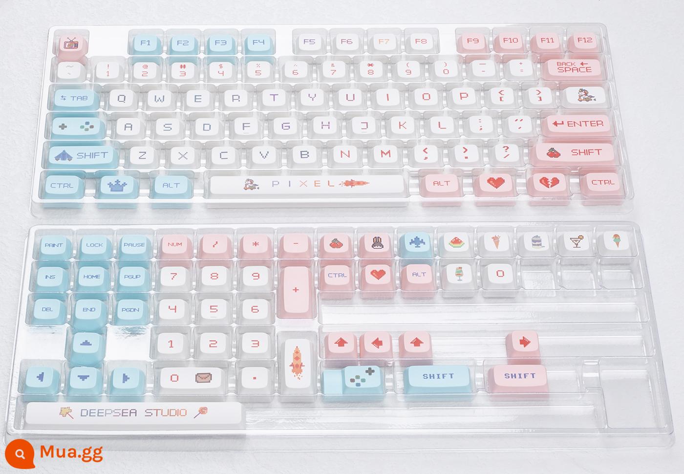 Pixel Wars pbt keycap thăng hoa chiều cao xda 108 104 98 87 84 68 64 61 phím - cuộc chiến pixel