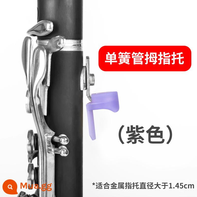 Clarinet Ngón Tay Còn Lại Ngón Tay Cái Còn Lại Oboe/Clarinet Tay Còn Lại Ngón Tay Clarinet Ngón Tay Còn Lại Silicone Mềm Mại Và Thoải Mái - Clarinet Finger Rest-Tím