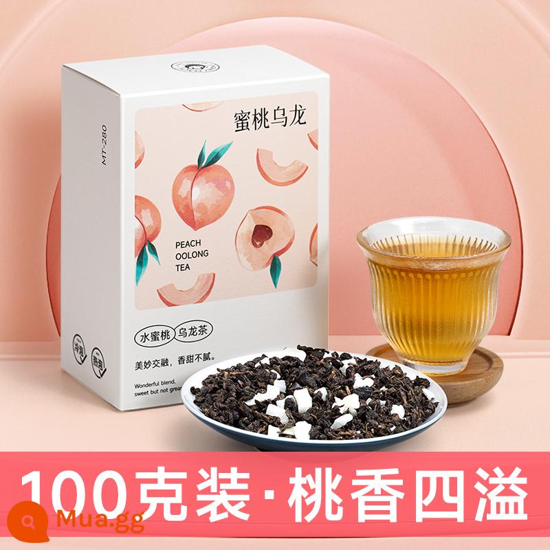 【9.9 Second Kill】Five Tigers Peach Oolong Flower Tea Fruit Fragrance Trà Oolong Alpine Hộp số lượng lớn 100g - ô long đào