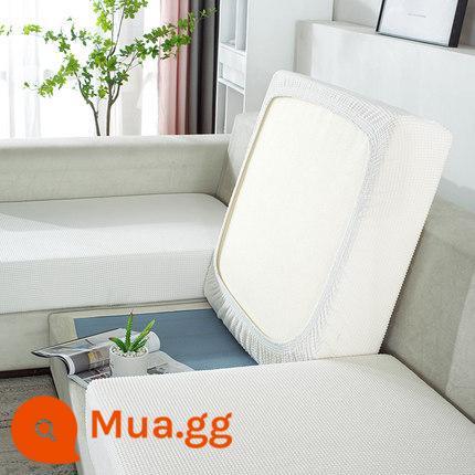 Kẻ sọc co giãn ghế sofa bao gồm tất cả kết hợp ghế sofa đệm tựa lưng bọc ghế sofa đa năng bọc ghế sofa - Kẻ sọc trắng chải