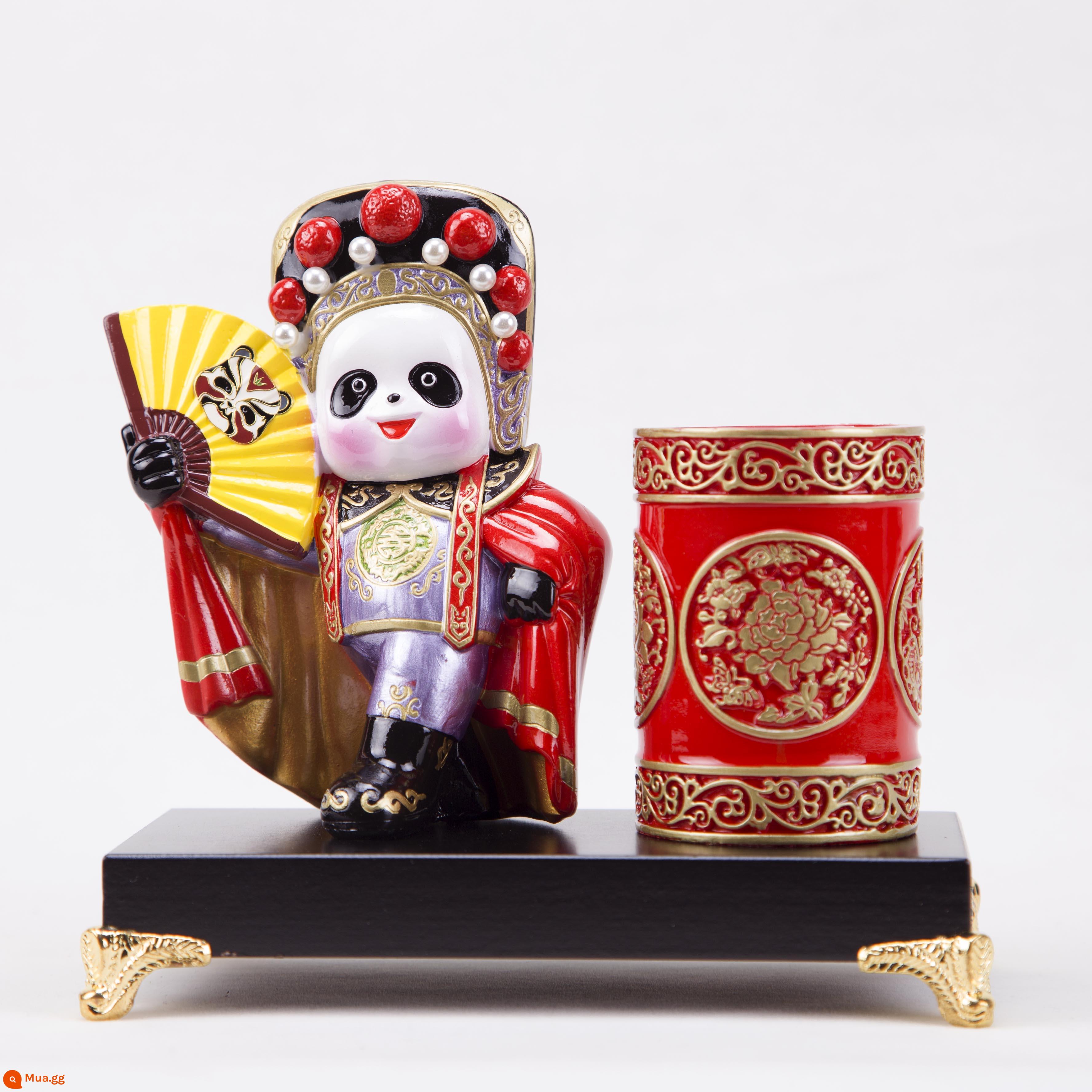 Tứ Xuyên Opera Mặt nạ Panda Bút Đồ trang trí Tứ Xuyên Thành Đô Du lịch Quà lưu niệm Hội nghị Tốt nghiệp Quà tặng Giáng sinh - Hộp đựng bút Panda số 25