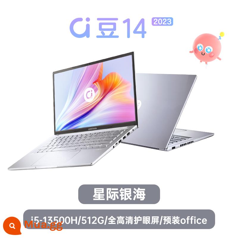 [Máy tính xách tay mỏng và nhẹ hiệu suất cao] ASUS a Bean 14 2023 Intel Core i5 thế hệ thứ 13 Máy tính xách tay mỏng và nhẹ 14 inch hiệu suất cao máy tính xách tay dành cho sinh viên văn phòng kinh doanh máy tính xách tay trò chơi chính thức - [Khuyến nghị hấp dẫn] Biển bạc giữa các vì sao/Áp suất tiêu chuẩn i5-13500H thế hệ thứ 13/Màn hình bảo vệ mắt Full HD/Văn phòng