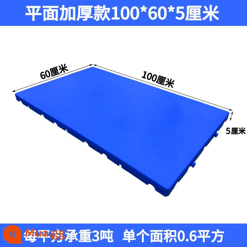 Bảng chống ẩm lưới pallet nhựa pallet tủ đông nền tảng chống ẩm pad kho board thẻ board kho hàng hóa pad chống ẩm - Tấm phẳng dày 100*60*5cm mẫu mới 2022