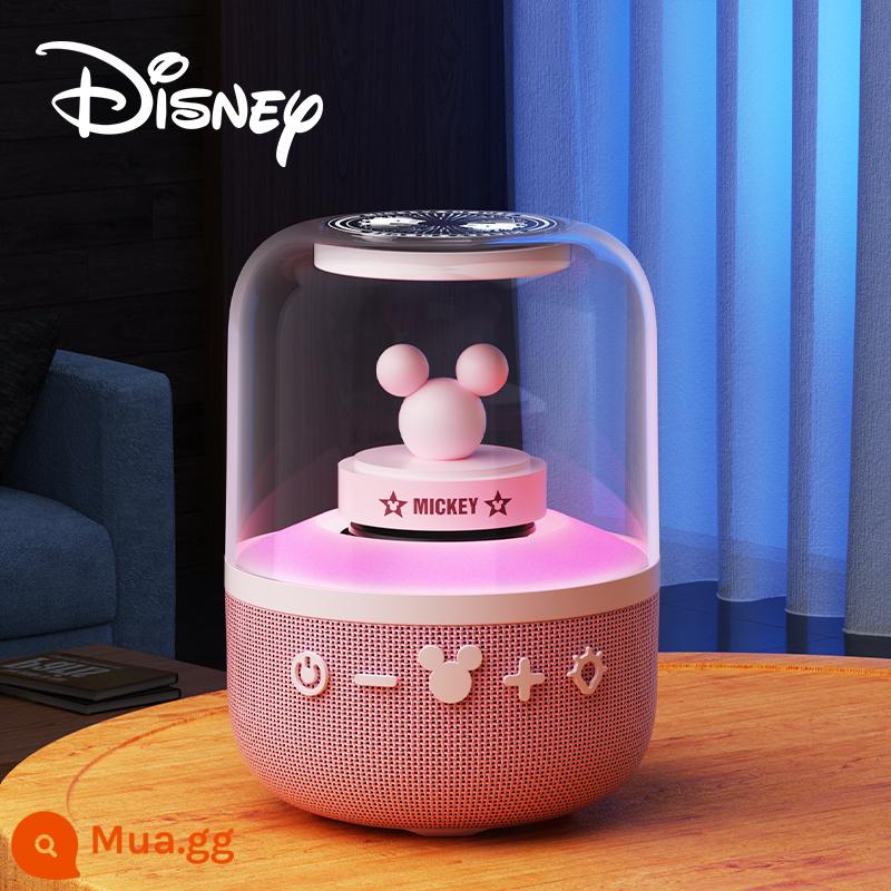 Disney Small Smart Bluetooth loa cao -đủ chất lượng nhỏ không dây nhỏ âm thanh siêu âm siêu âm 2022 Mô hình mới - Màu hồng Sakura [Giọng nói Xiaodu + Đèn khí quyển RGB + Thẻ TF có thể chèn + Kết nốiTWS]