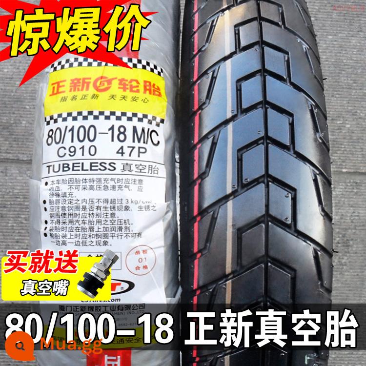 Zhengxin Tyre 90/90-18 lốp không săm 100/80-18 lốp địa hình lốp trước lốp sau lốp xe máy Hạ Môn - Lốp không săm 80/100-18 Zhengxin (bảo hành một năm)