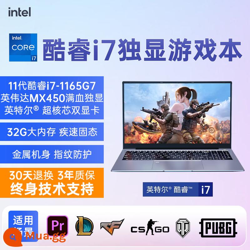 [Sản phẩm mới hàng đầu năm 2023] Máy tính xách tay Core i7 card đồ họa độc lập cấu hình cao máy tính xách tay trò chơi thể thao điện tử i9 bản vẽ thiết kế văn phòng kinh doanh mỏng nhẹ cao cấp di động sinh viên chính thức cửa hàng hàng đầu đích thực - [Card đồ họa độc lập]i7-1165G7+MX450 2G Card đồ họa độc lập hoàn toàn