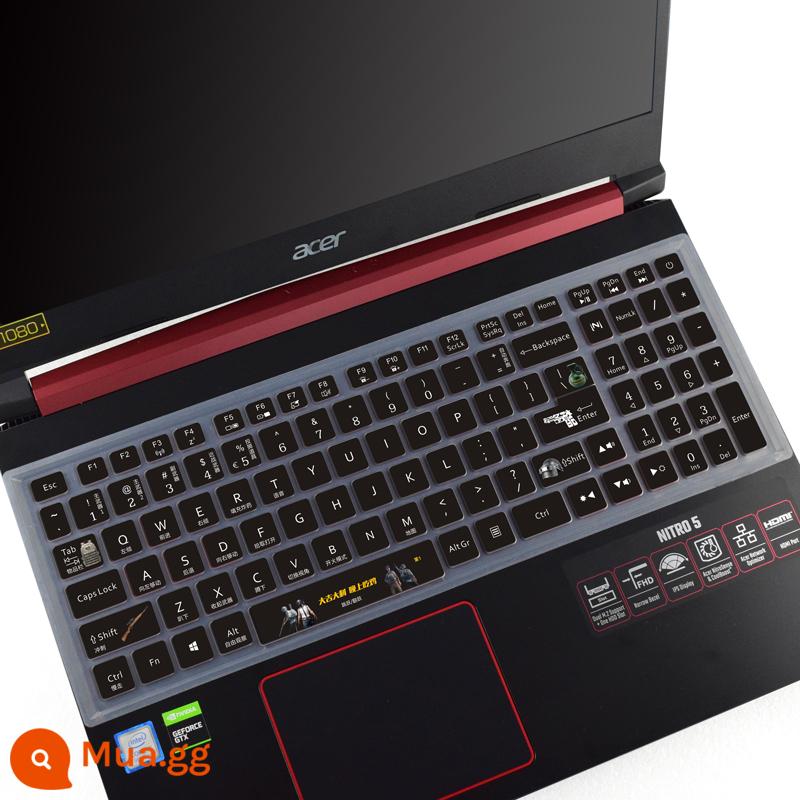 Acer Màng bảo vệ bàn phím Acer Shadow Knight 4 Máy tính xách tay AN515 NITRO 5 Đế che bụi máy tính Shadow Knight 3 thế hệ phiên bản nâng cao Vỏ silicon chống nước hình cô gái hoạt hình dễ thương - [Hiệp sĩ bóng tối 4]Ăn gà