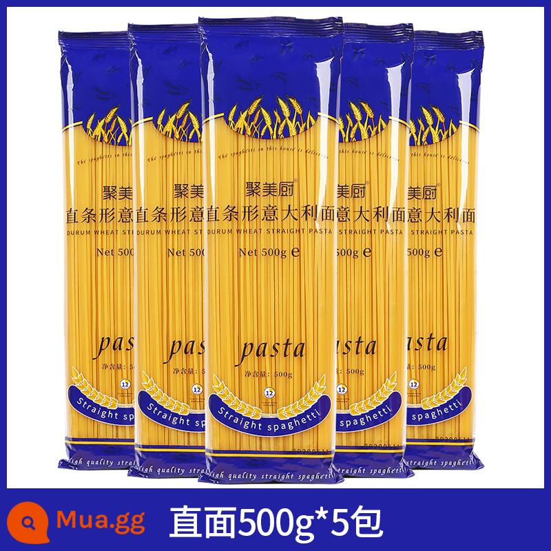 Bộ mì Ý ít béo mì ống kết hợp mì ống gia dụng mì ăn liền mì ống 500g - Trực tiếp mặt 500g*5 gói