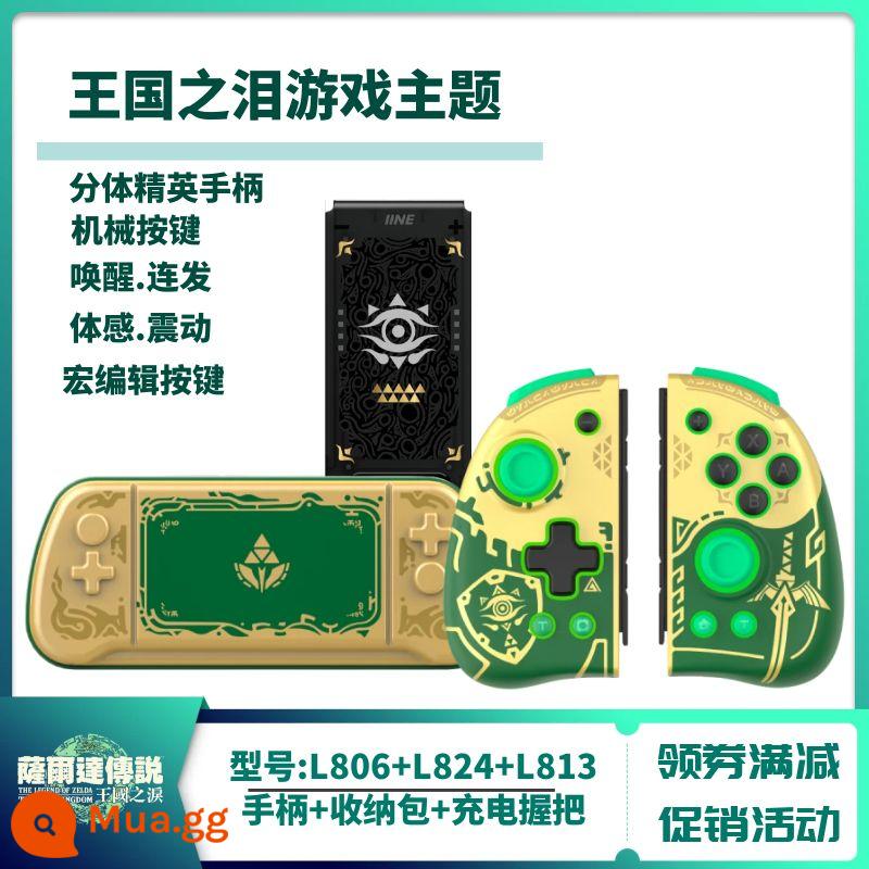 Giá trị tốt Nintendo Switch Joycon Elite Tay cầm chuyên nghiệp Bluetooth NS xung quanh Demon Mech Wake Up - Màu vàng chanh