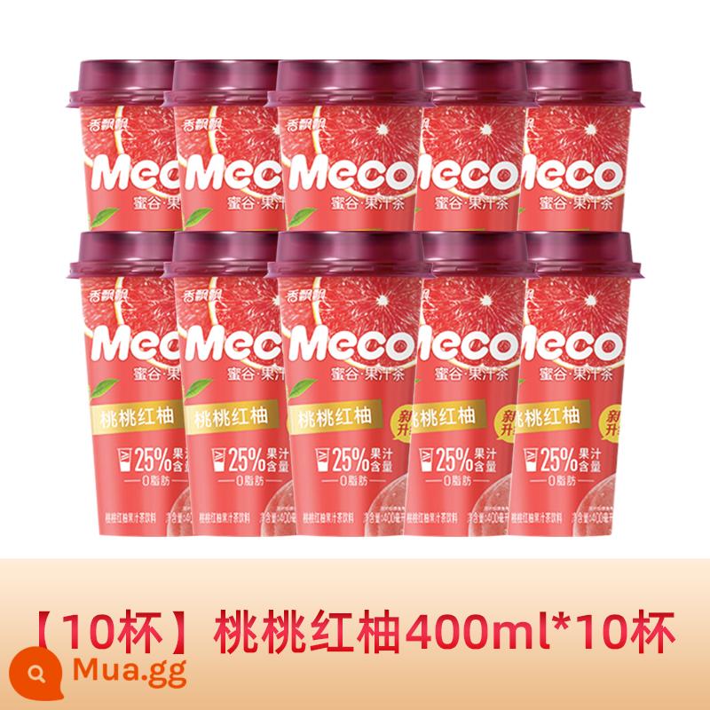 Xiangpiaopiao meco mật ong thung lũng trà nước trái cây trà trái cây uống 400ml * 15 ly hộp đầy đủ đào bưởi đỏ uống liền - [10 cốc] Bưởi đào 400ml*10 cốc