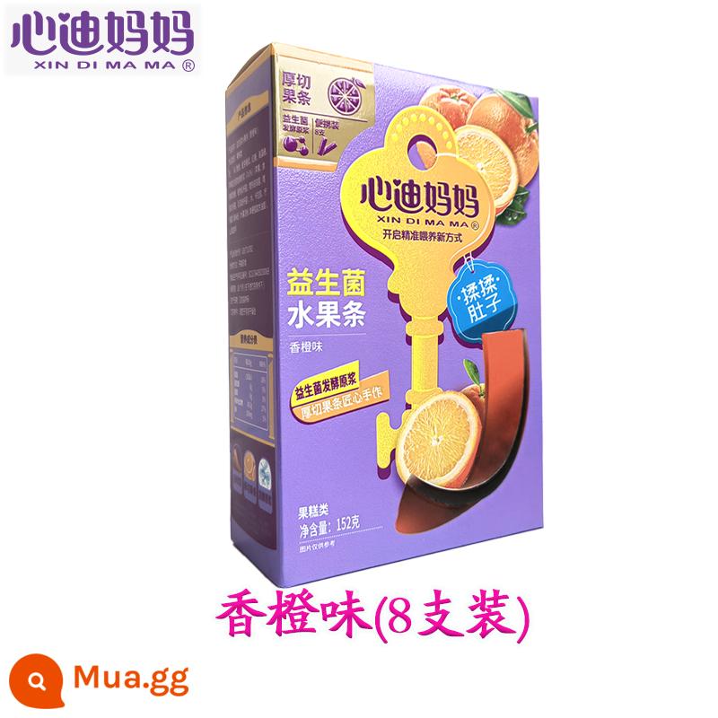 Snack mẹ xindi trái cây tươi dải bột giấy trái cây que táo việt quất dâu 19g/củ - [8 gói]Hương cam[1 hộp]