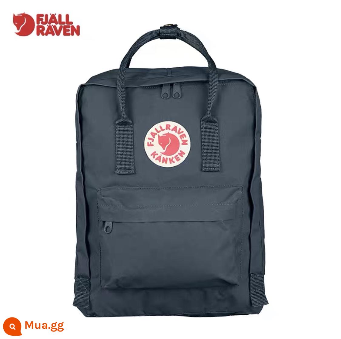 Thụy Điển đích thực Fjallraven cáo bắc cực ba lô Kanken nam nữ nhẹ ba lô du lịch túi thể thao - Than chì đen 031