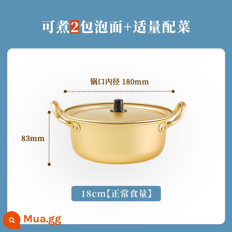 Bát mì ăn liền có nắp đậy bát mì ramen hai tai sinh viên ký túc xá Bộ đồ ăn Hàn Quốc bát ăn cho một người bát đơn lớn dùng trong gia đình - Tô mì ăn liền Hàn Quốc 18cm [tay cầm đôi + bếp ga phù hợp]