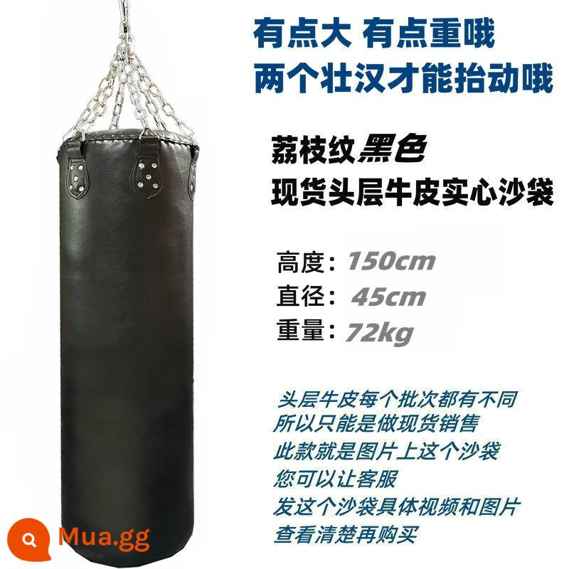 Guangzhou Xiangpai Bag Túi Sand Lớp đầu Couture Pure Orange Custom Custom Boxing Boxing hộ gia đình 抟 广 广 广 广 - Bao cát da bò đính đá màu đen, cao 1,50m, đường kính 45cm, nặng 72kg