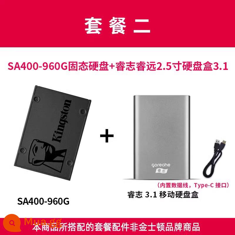 Ổ cứng thể rắn SSD Kingston240G/480G/960G máy tính xách tay máy tính để bàn sata2.5 inch phi 500g - Hộp ổ cứng SATA3.0-960G+