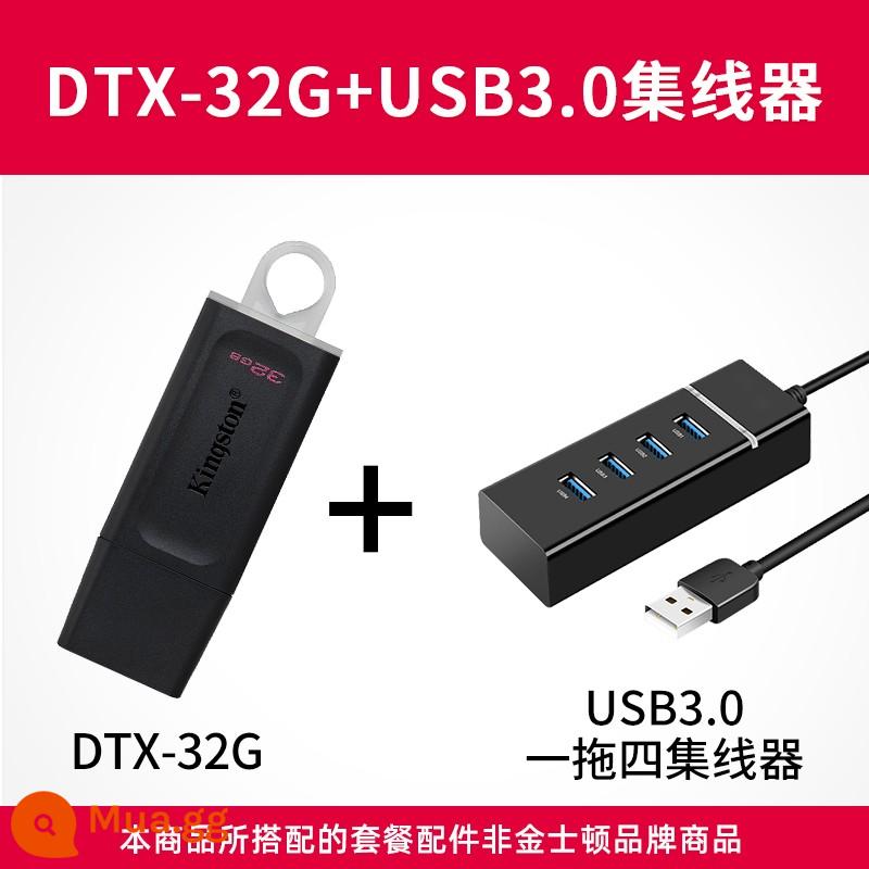 Kingston Chính Thức Flagship Store 32G Đèn LED DTX Tốc Độ Cao Dung Lượng Lớn Xe Tùy Chỉnh USB Di Động Ổ Đĩa U Xác Thực - Trung tâm DTX/32G+USB3.0