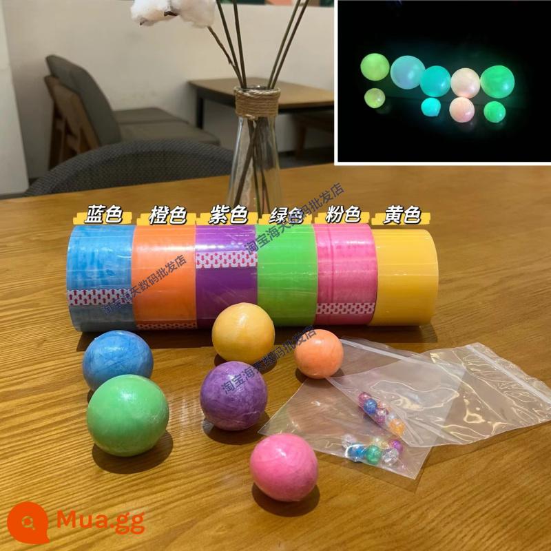 Ngọc Trai 6 Cm Macaron Lớn Băng Dính Bóng Bóng Diang Bóng Băng Người Mới Giải Nén Tự Do Cuộn Lụa Bóng Nước - Hạt miễn phí 4,8CM [sáng 6 tập]