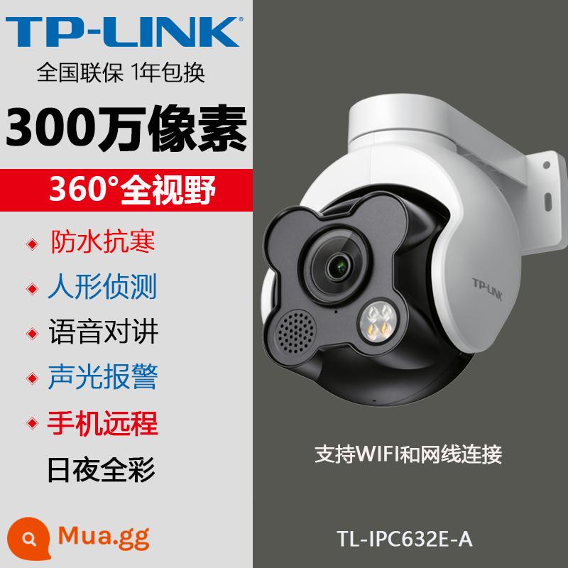 TPLINK thương mại camera chống trộm ngoài trời chống nước độ nét cao tầm nhìn ban đêm toàn cảnh 360 độ ngoài trời bóng máy camera giám sát điện thoại di động điều khiển từ xa cửa an ninh gia đình giám sát hành lang Pulian - 3 triệu ăng-ten tích hợp đủ màu độ phân giải cao + Cuộc gọi thoại hình người AI