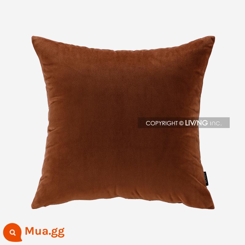 Living inc. caramel nhung ánh sáng sang trọng gối sofa phòng khách đệm văn phòng thắt lưng gối giường - kẹo bơ cứng