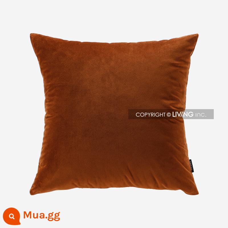 Living inc. caramel nhung ánh sáng sang trọng gối sofa phòng khách đệm văn phòng thắt lưng gối giường - màu caramel