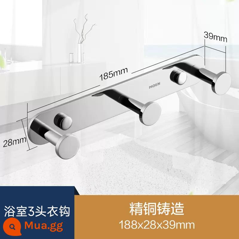 Moen Nhà Tắm Móc Bột Phòng Áo Móc Treo Tường Quần Áo Khăn Hàng Móc Cửa Áo Khoác Sau Móc ACC9947 - Móc treo quần áo 3 chân phòng tắm