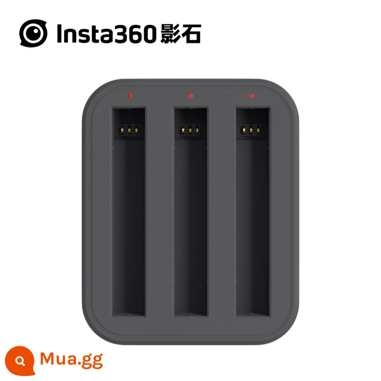 Insta360 Một X2 Gương Bảo Vệ Đi Chân Đế Cường Lực Phim Túi Bảo Quản Gậy Selfie Silicone Phụ Kiện - Bộ sạc ba Insta360 ONE X2