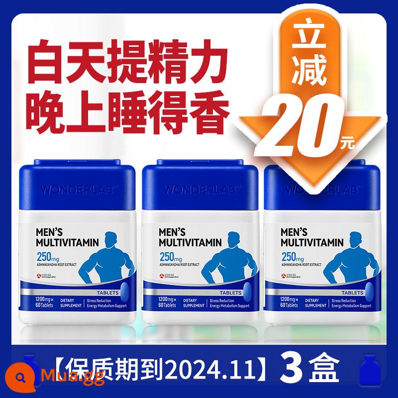 Wonderlab nam đa chiều tổng hợp vitamin B chủ đề kẽm selenium nam - màu đỏ