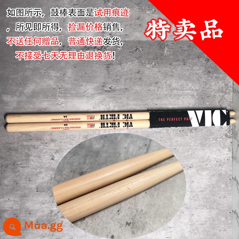 Cần trống Vic Firth do Mỹ sản xuất 5A 7A 5B gỗ óc chó phong trống jazz chữ ký búa dùi trống VF - [Giá lấy hàng] Gỗ 5A (không có quà tặng)