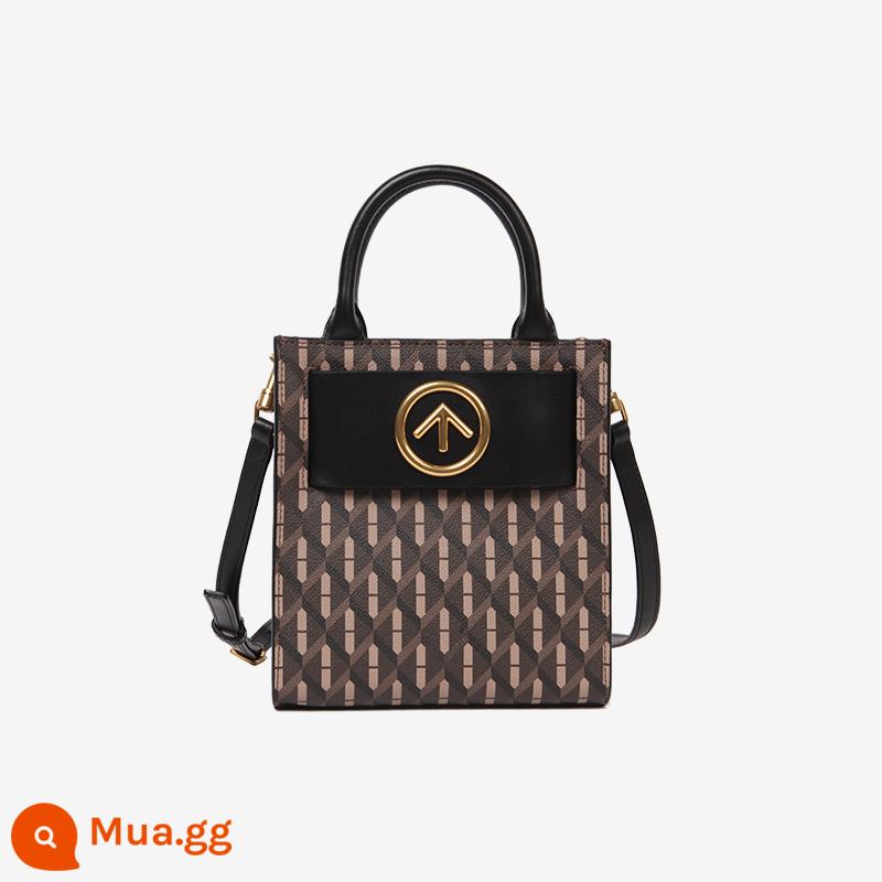 GROTTO Gele thương hiệu mô hình mũi tên cổ điển lão thị mini Tote đeo vai Messenger túi xách - cà phê tuyết tùng