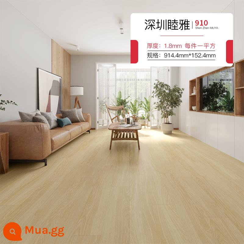 Miếng dán sàn nhựa PVC vân gỗ lưới tự dính màu đỏ nhà phòng ngủ sàn phòng khách cải tạo sàn nhựa da chống thấm nước và chống mài mòn - Nhà máy Thâm Quyến 910 một mảnh = 1 mét vuông