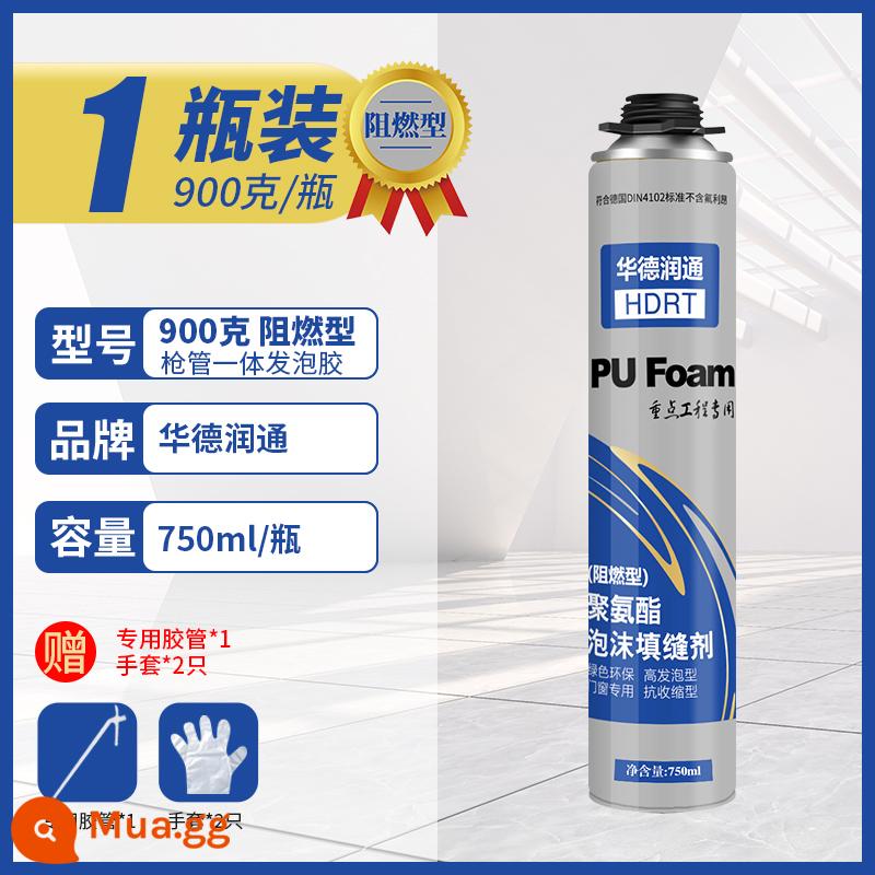 Chất tạo bọt chất hàn bọt cửa và cửa sổ chống rò rỉ làm đầy polyurethane chất bịt kín trương nở đường may cửa bịt lỗ hiện vật - Bình chống cháy loại 1 có nòng tích hợp [750ml/900g] Tặng kèm ống mềm đặc biệt