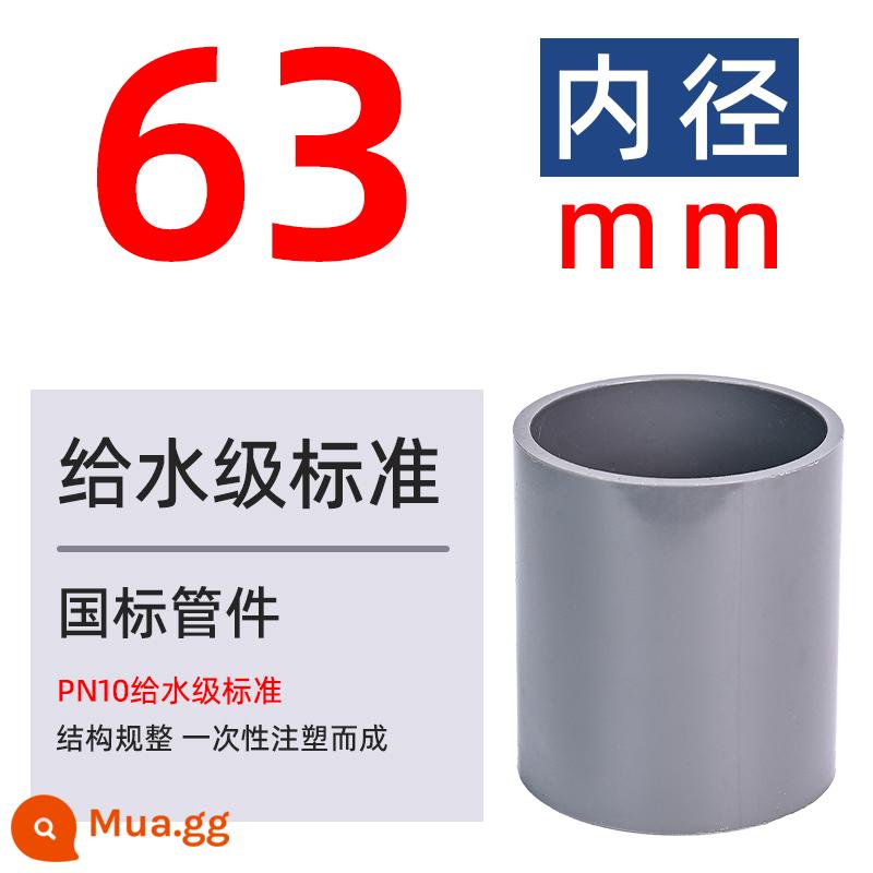 Phụ kiện ống PVC cấp trực tiếp cho khớp nối ống nước Khớp nối đối đầu Vỏ UPVC chèn phụ kiện nối thẳng nối nhanh 20 - 63mm