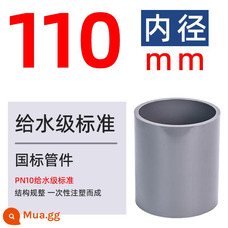 Phụ kiện ống PVC cấp trực tiếp cho khớp nối ống nước Khớp nối đối đầu Vỏ UPVC chèn phụ kiện nối thẳng nối nhanh 20 - 110mm