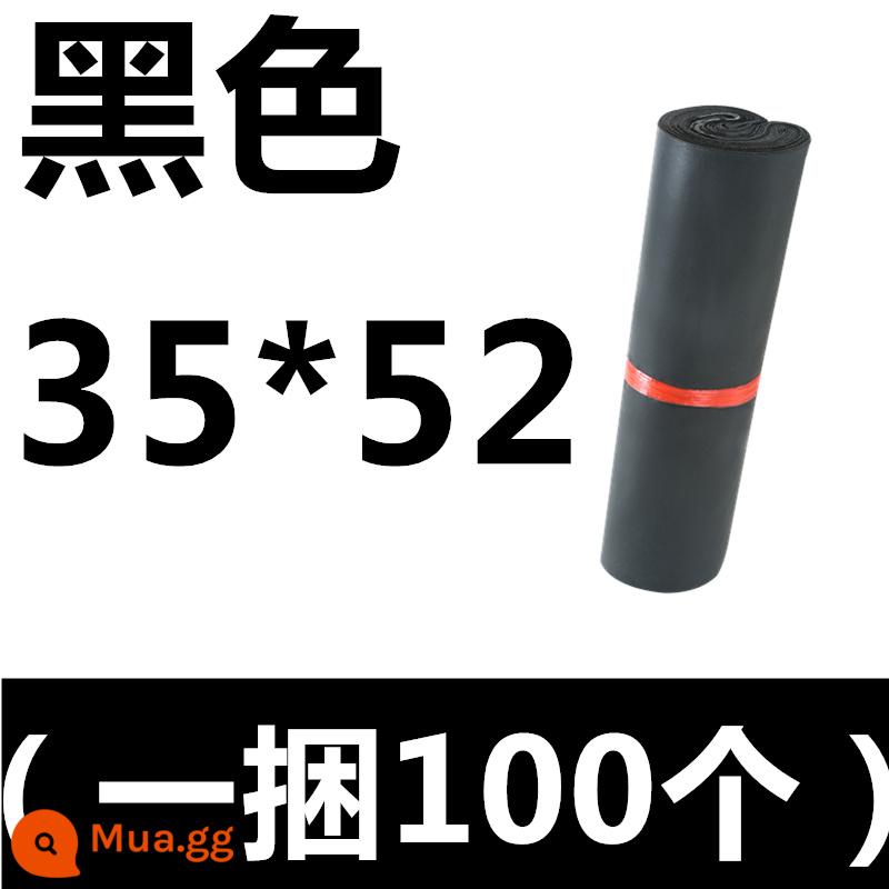 Dày chuyển phát nhanh túi chuyển phát nhanh túi tự dính bao bì túi nhỏ trung bình lớn tùy chỉnh không thấm nước hậu cần bao bì túi - Xám đen 35*52 (100 ảnh)