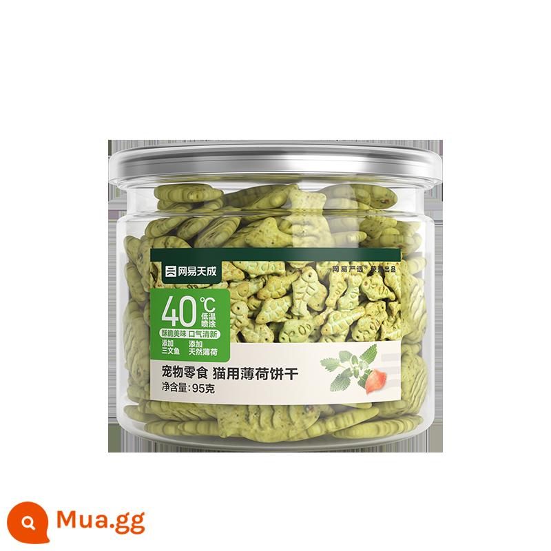 NetEase lựa chọn cẩn thận bánh quy catnip để làm sạch và mài răng cho mèo 95g đồ ăn nhẹ cho mèo trưởng thành bánh quy dành cho mèo tăng cân dinh dưỡng cho mèo - hương vị bạc hà