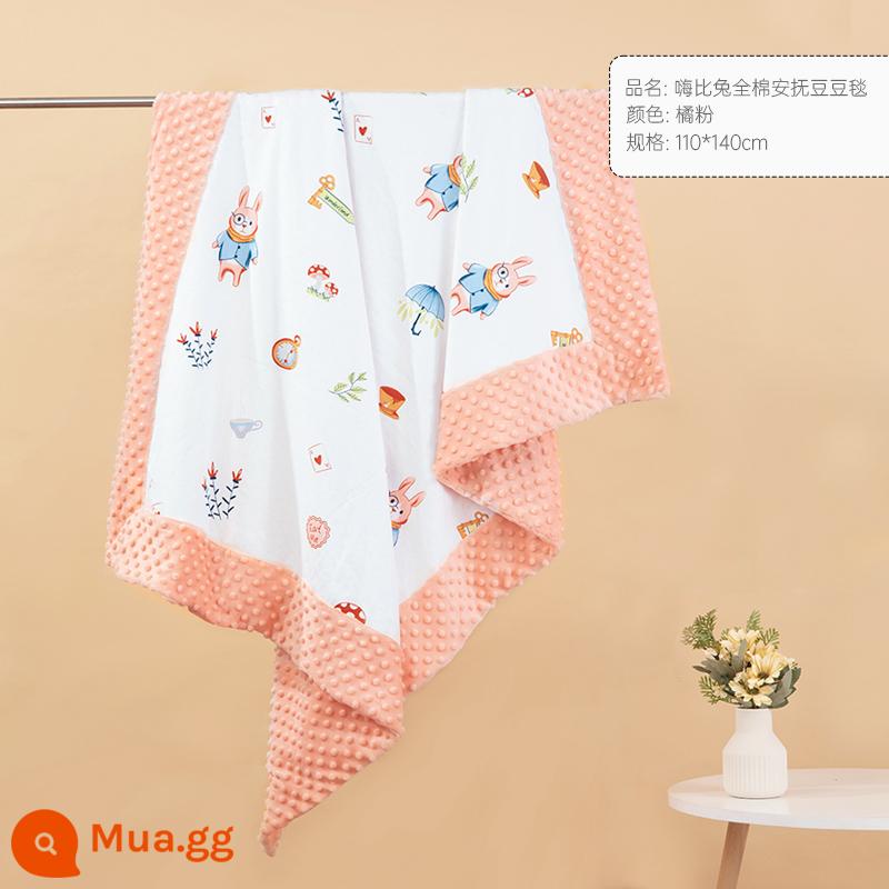 Miễn phí vận chuyển-BEBETOUR nhẹ nhàng chăn hạt đậu cho bé chăn cotton trẻ em chăn điều hòa không khí chăn cho bé vào mùa thu và mùa đông - Chăn bông cotton HiBitu 110*140cm