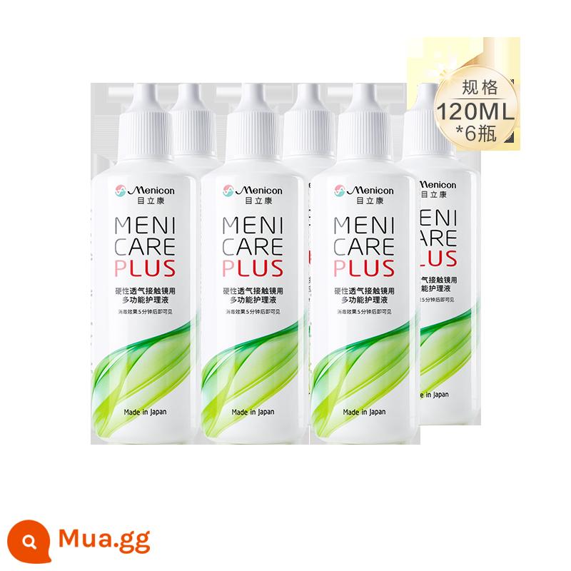 Dung dịch chăm sóc kính áp tròng cứng Menicon rgp 120ml*6 chai nhựa giác mạc hình ok lens - 120ml * 6 chai