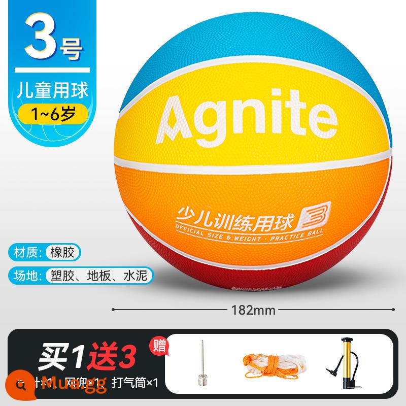 Miễn phí vận chuyển Deli/Deli Basketball auginet 5 đào tạo nam và nữ sinh viên học sinh và sức đề kháng của trẻ em ở nước ngoài - Bao gồm máy bơm bóng rổ tập luyện bằng cao su cho trẻ em số 3