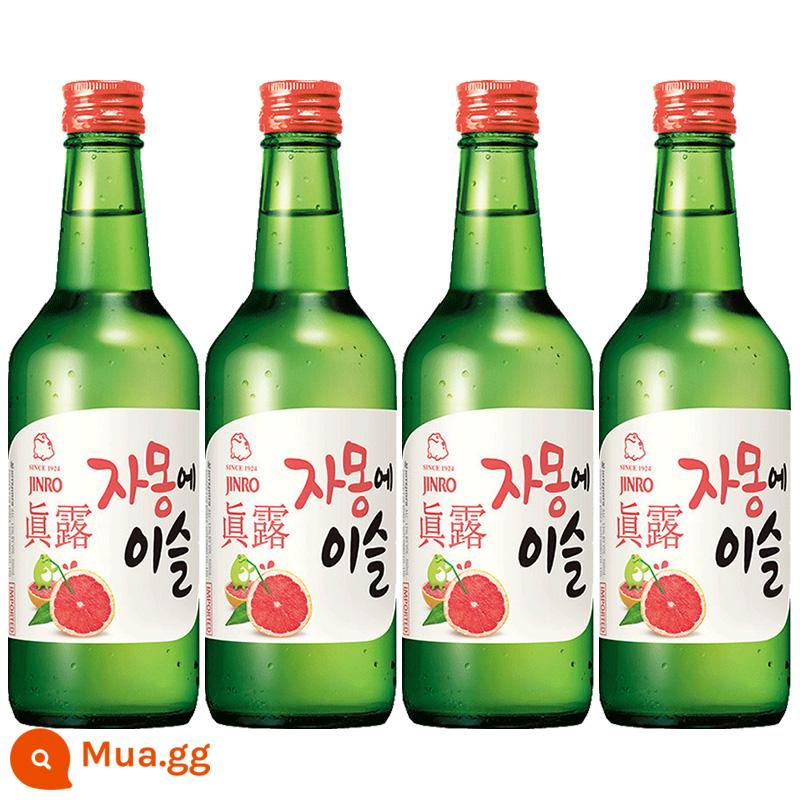 Rượu soju Jinro nhập khẩu từ Hàn Quốc Rượu ngọt hương nho xanh Jinro dành cho nữ, không phải rượu sake 360ml*4 Soju Hàn Quốc - 4 chai hương bưởi True Lucy