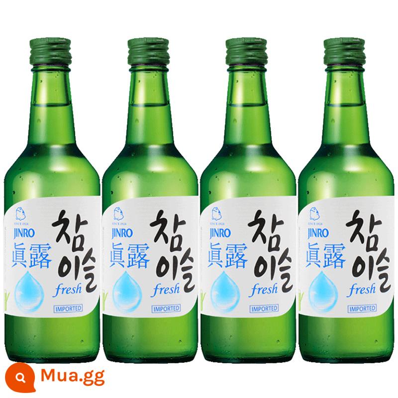 Rượu soju Jinro nhập khẩu từ Hàn Quốc Rượu ngọt hương nho xanh Jinro dành cho nữ, không phải rượu sake 360ml*4 Soju Hàn Quốc - 4 chai Jinro hương vị gốc (16,9 độ)