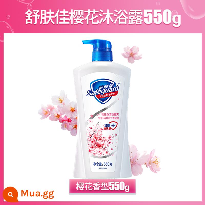 Sữa Tắm Safeguard Sakura Hương Thơm Lâu Dài Dành Cho Nam Và Nữ 550G Gói Gia Đình Chính Thức Thương Hiệu Chính Hãng - Hoa anh đào 550g