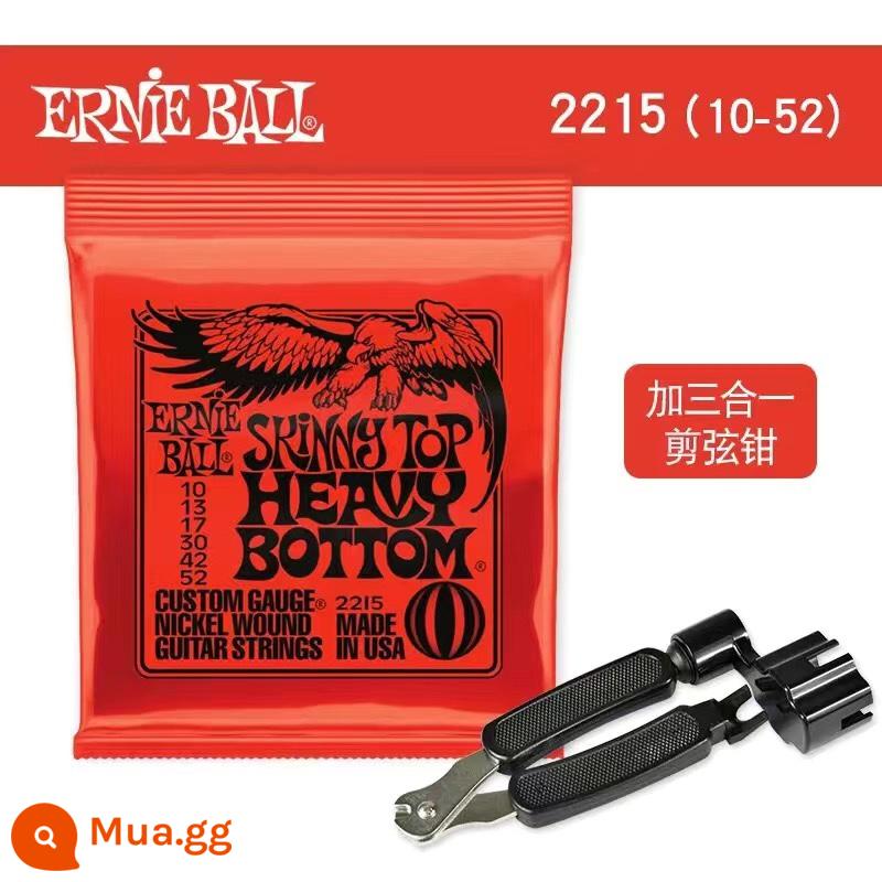 Ernie Ball Mạ Niken Dây Đàn Guitar Điện Dân Gian Cổ Điển Acoustic 2221 2223 Bộ Dây EB Trong Nước - 2215+ Bộ đổi dây 3 trong 1