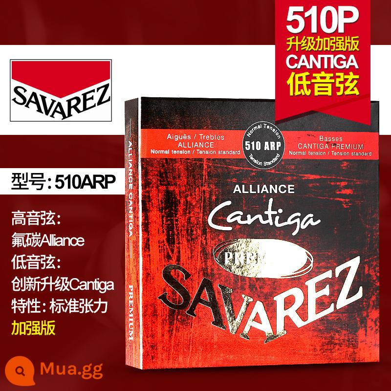 Dây đàn guitar cổ điển Pháp Savarez Savarez 510AJ 500CJ CR AR Bộ dây nylon - Phiên bản nâng cao: độ căng trung bình 510ARP